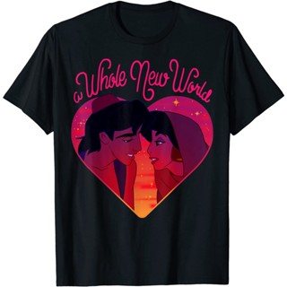 Adult T-Shirt Aladdin Whole New World Jasmine Heart Graphic T-Shirt