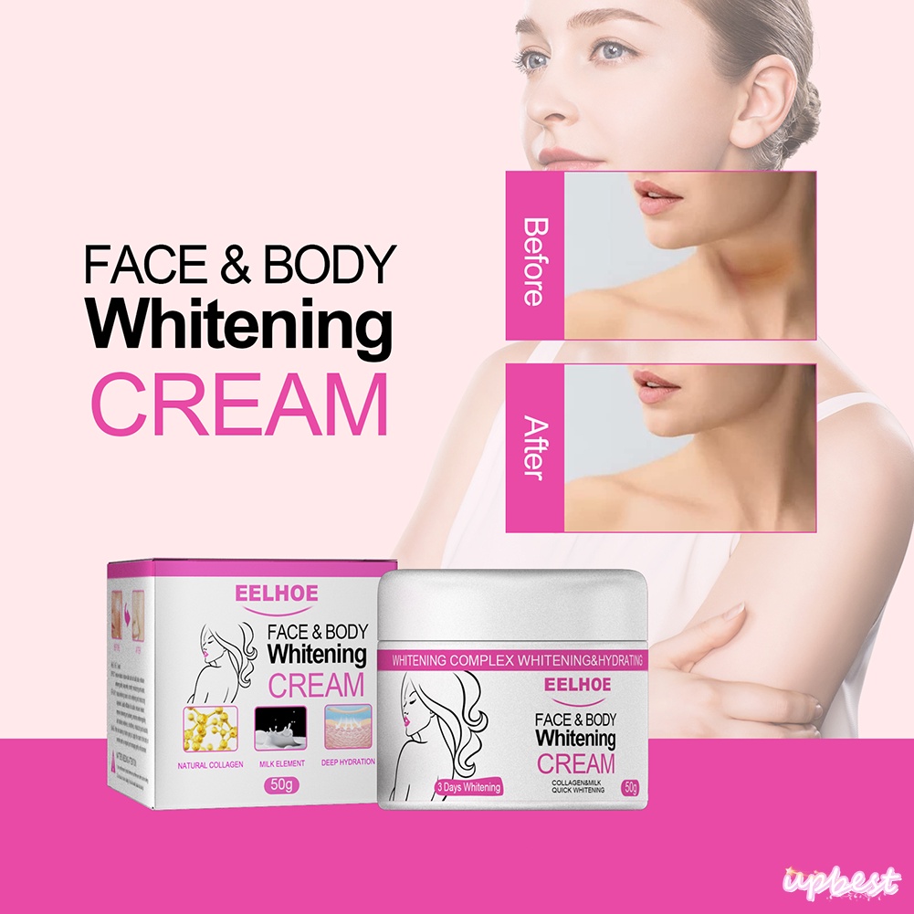 ♕Eelhoe Face & Body Whitening Cream Skin Whitening Bleaching Underarm