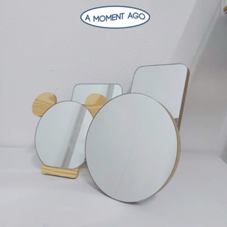 ❤️(พร้อมส่ง)กระจกมินิมอล ตั้งโต๊ะและแขวนได้ 4แบบ Mirror