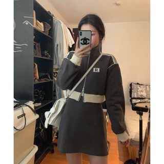 🔥Hot Sale / Set Sports and Leisure Two-piece Womens 2022 Zip Sweater Jacket A-Line Skirt