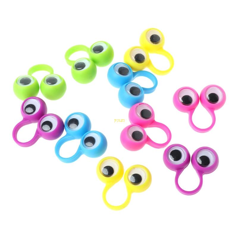 youn Lovely Finger Rings Hand Puppet Family Activity Role for Play Kids ...