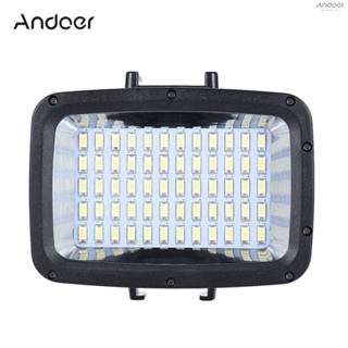 Andoer Ultra Bright 1800LM 3 Modes Waterproof Underwater 40m 5500K 60pcs LED Diving Fill-in Light Video Studio Photo Lamp for   10 Xiaomi Yi SJCAM Action Cam &amp; for DSLR Ca