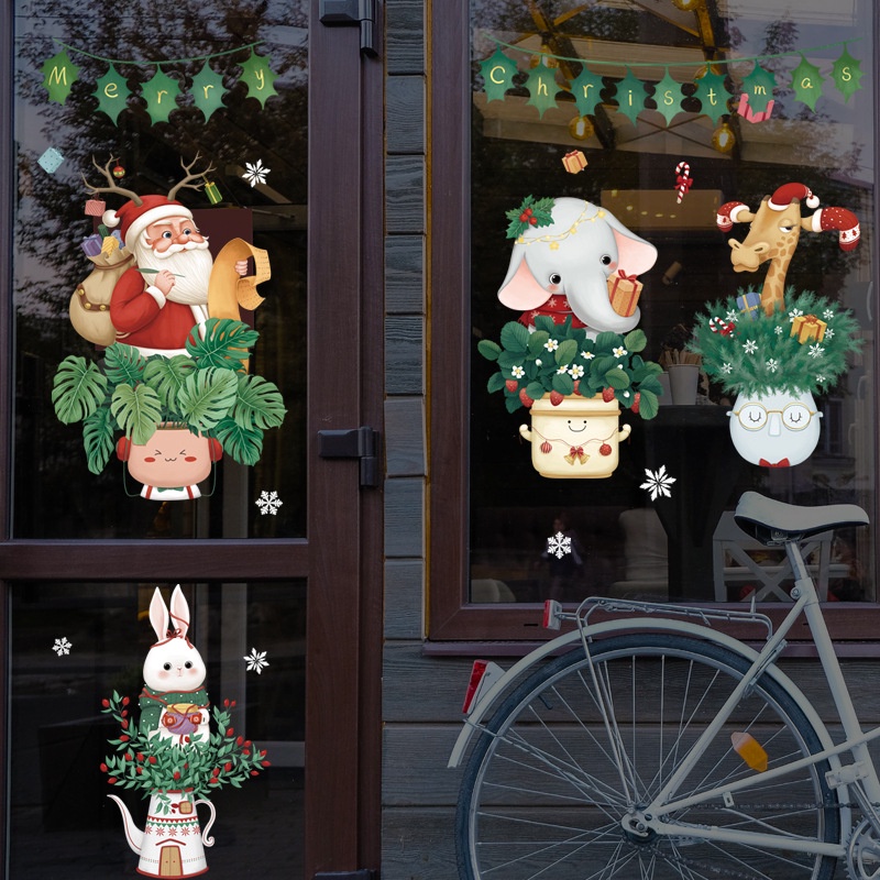 wuxiang-สติกเกอร์-ลายซานต้า-สําหรับตกแต่งผนัง-กระจก-หน้าต่าง-เทศกาลปีใหม่