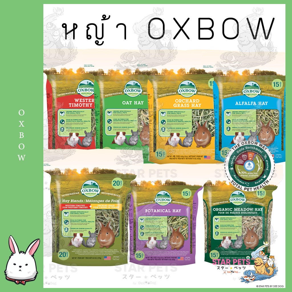 View of OXBOW HAY หญ้ากระต่าย หนูเกรดพรีเมียม 425กรัม US Imported อ๊อกโบว์ ครบ ...