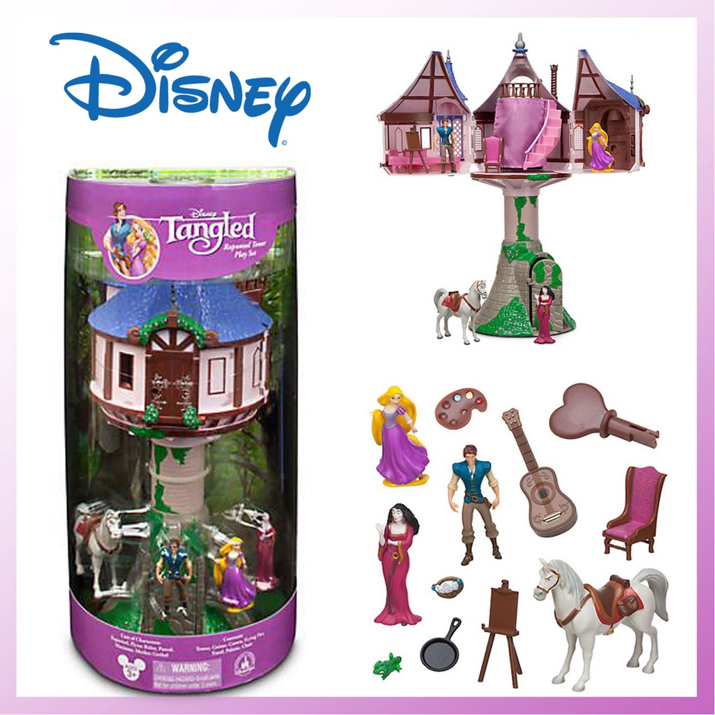 นำเข้า-disney-parks-rapunzel-tower-play-set-tangled-flynn-mother-gothel-maximus-ราคา-2990-บาท