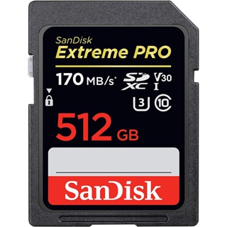 Sandisk การ์ด Extreme PRO 170MB/s SDHC/SDXC UHS-I C10 -SD (SDSDXXY- 32GB 512GB 256GB 128GB 64GB-GN4IN)
