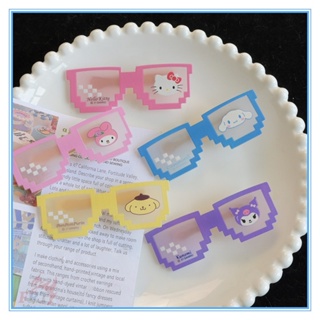 ☀ Cinnamoroll / Melody / Kuromi / Hello Kitty / Pom Pom Purin - กิ๊บติดผมแว่นตา ☀ เครื่องประดับศีรษะ ลายการ์ตูน สีแคนดี้ เหมาะกับของขวัญ แฟชั่นสําหรับสุภาพสตรี จํานวน 1 ชิ้น