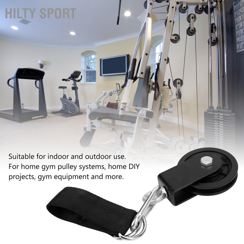 hilty-sport-รอกสายเคเบิล-หมุนได้-360-องศา-รับน้ําหนักได้-350-ปอนด์-diy-สําหรับยกน้ําหนักราวตากผ้า