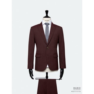 DGRIE Burgundy Two Tone Suit-ชุดสูทสีแดงเบอร์กันดี