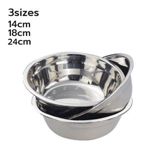 ชามสแตนเลส กะละมังสแตนเลส เลือกขนาดได้ stainless steel bowl ปลอดภัยไร้สารตกค้าง aliz.selection