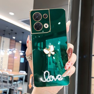 เคสโทรศัพท์ สําหรับ Realme C55 C53 C51 C35 C33 C30 C30S 6 6i 5 5i 5s C3 Pro Narzo 50A Prime มือถือแบบนิ่ม กันกระแทก ลายผีเสื้อ แวววาว