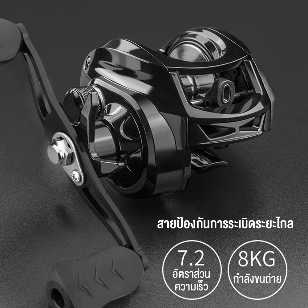 กรุงเทพมหานคร-รอกเบส-รอกหยดน้ำ-baitcasting-reel-7-2-1-รอกหยดน้ำdc-18-1bb-ซ้ายขวามือเบรกแม่เหล็กรอกตกปลา-รอกหยดน้ำตีไกล