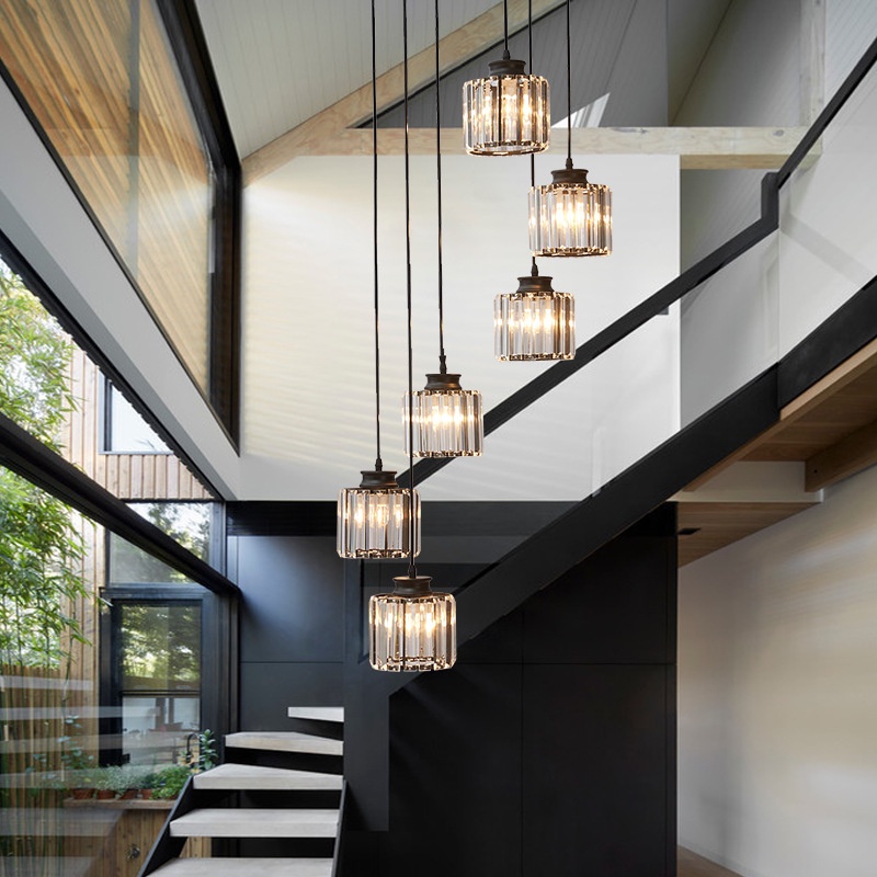 duplex-stairwell-long-chandelier-villa-living-room-lamp-modern-simple-atmosphere-crystal-nordic-golden-loft-apartment