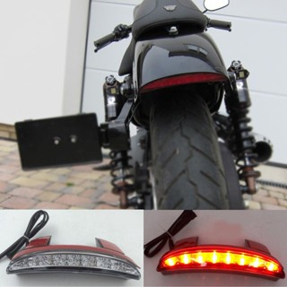 Smoke/Red/Clear Tail Light For Motorcycle Rear Fender Edge LED Tail Light For Harley Reverse Lamp Motorcycle Accessories