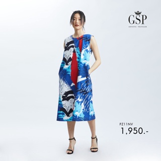 GSP ชุดเดรส  Dress : ชุดแซกสั้น ลายเกอิชา (PZ11NV)