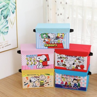 Best Sanrio Melody Kuromi กล่องเก็บของ พับได้ ขนาดใหญ่ ลายการ์ตูน Snoopy hello kitty สําหรับรถยนต์ รถบรรทุก