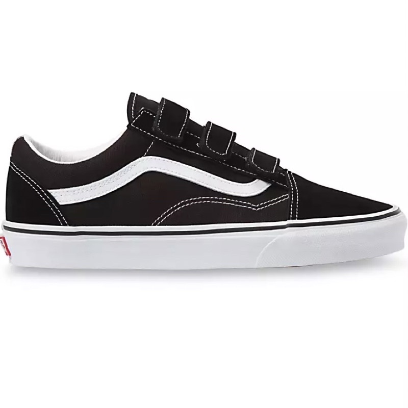 VANS OLD SKOOL V SUEDE CANVAS BLACK TRUE WHITE SNEAKERS