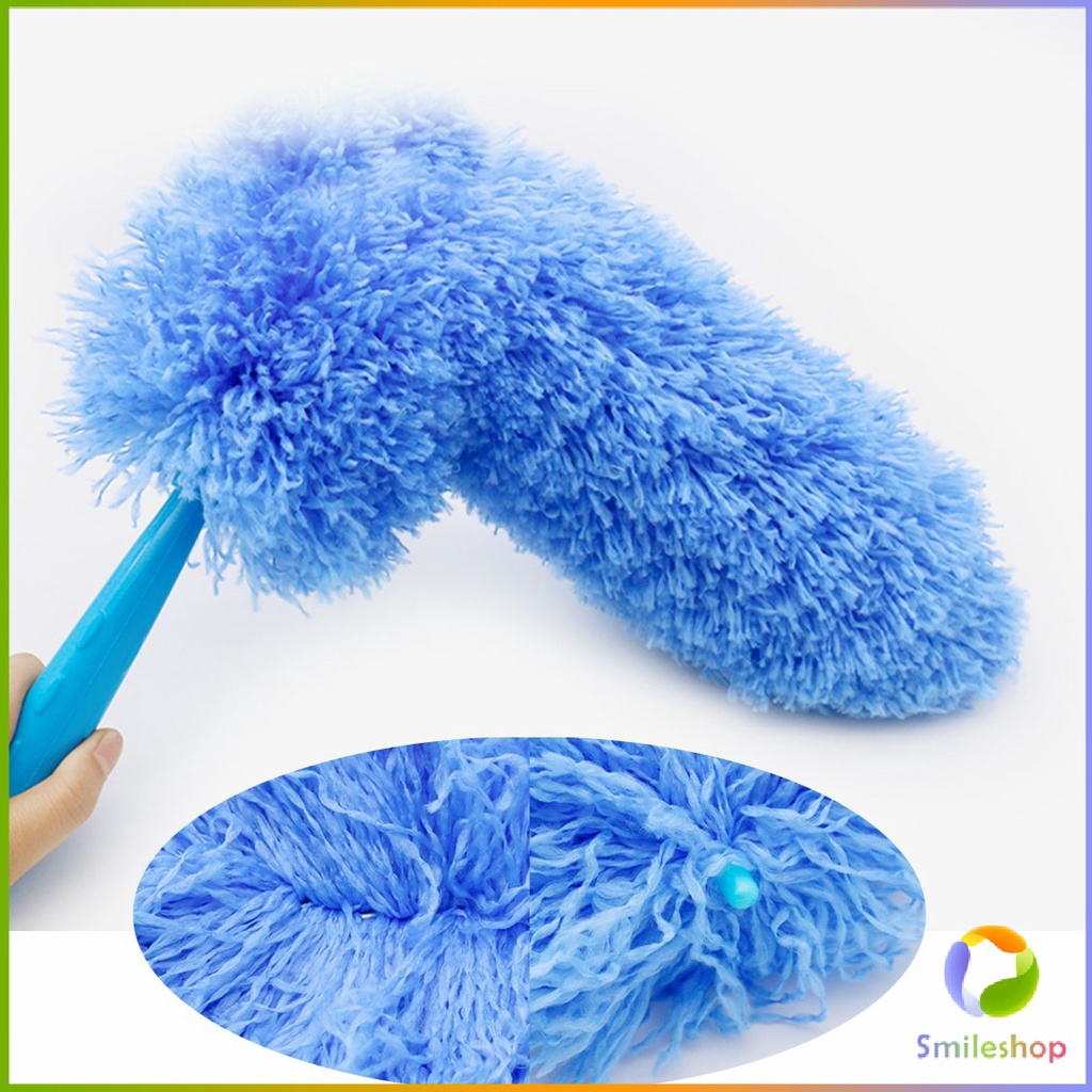 smileshop-ไม้ปัดฝุ่นสีฟ้า-ปัดฝุ่นไมโครไฟเบอร์-microfiber-duster