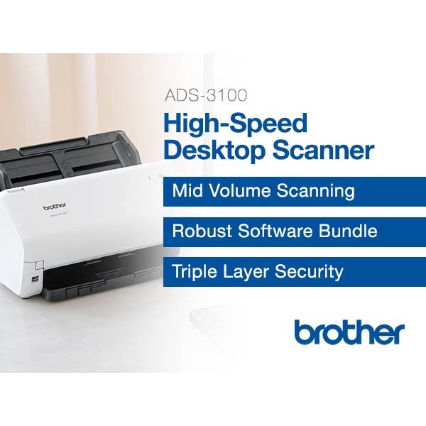 brother-ads-3100-desktop-document-scannerเครื่องสแกนเอกสารแบบตั้งโต๊ะ-สแกนนามบัตร-หรือบัตรพลาสต