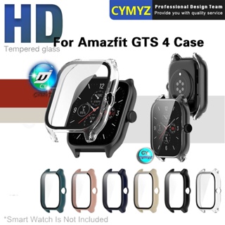 เคสป้องกัน สําหรับ amazfit GTS 4 360 4 GTS 4° กระจกนิรภัยกันรอยหน้าจอ ทรงกลม สําหรับ amazfit GTS 4