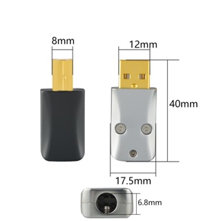 ภาพขนาดย่อของภาพหน้าปกสินค้าHifi สายเคเบิลเชื่อมต่อเสียง USB Type A Type B USB A USB B USB 2.0 DIY จากร้าน hiichiie.th บน Shopee