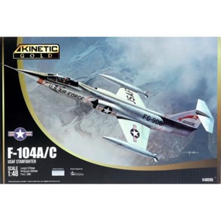 โมเดลเครื่องบินรบ Kinetic Model 1/48 KI-K48096 F-104A/C USAF Starfighter