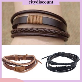 &lt;citydiscount&gt;  City_สายรัดข้อมือ กำไลข้อมือถัก สำหรับผู้หญิงและผู้ชาย