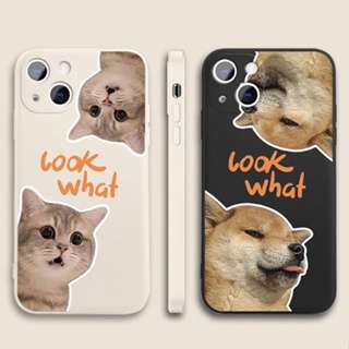 ลายแมว และสุนัข เคสไอโฟน 14 13 12 11 pro max เคส โทรศัพท์มือถือ X Xr Xsmax case iPhone 7 8 plus se2020 8พลัส เคส