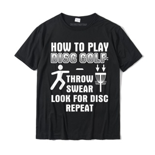 ขายดี!เสื้อยืดผ้าฝ้าย พิมพ์ลายนักกอล์ฟ How To Play Disc Golf YNR KP2D สําหรับผู้ชายS-5XL