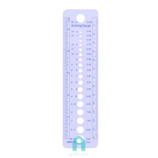 พร้อมส่ง♚ไม้บรรทัดพลาสติก สําหรับวัดเข็มถักนิตติ้ง 1 ชิ้น [Acelit.th]