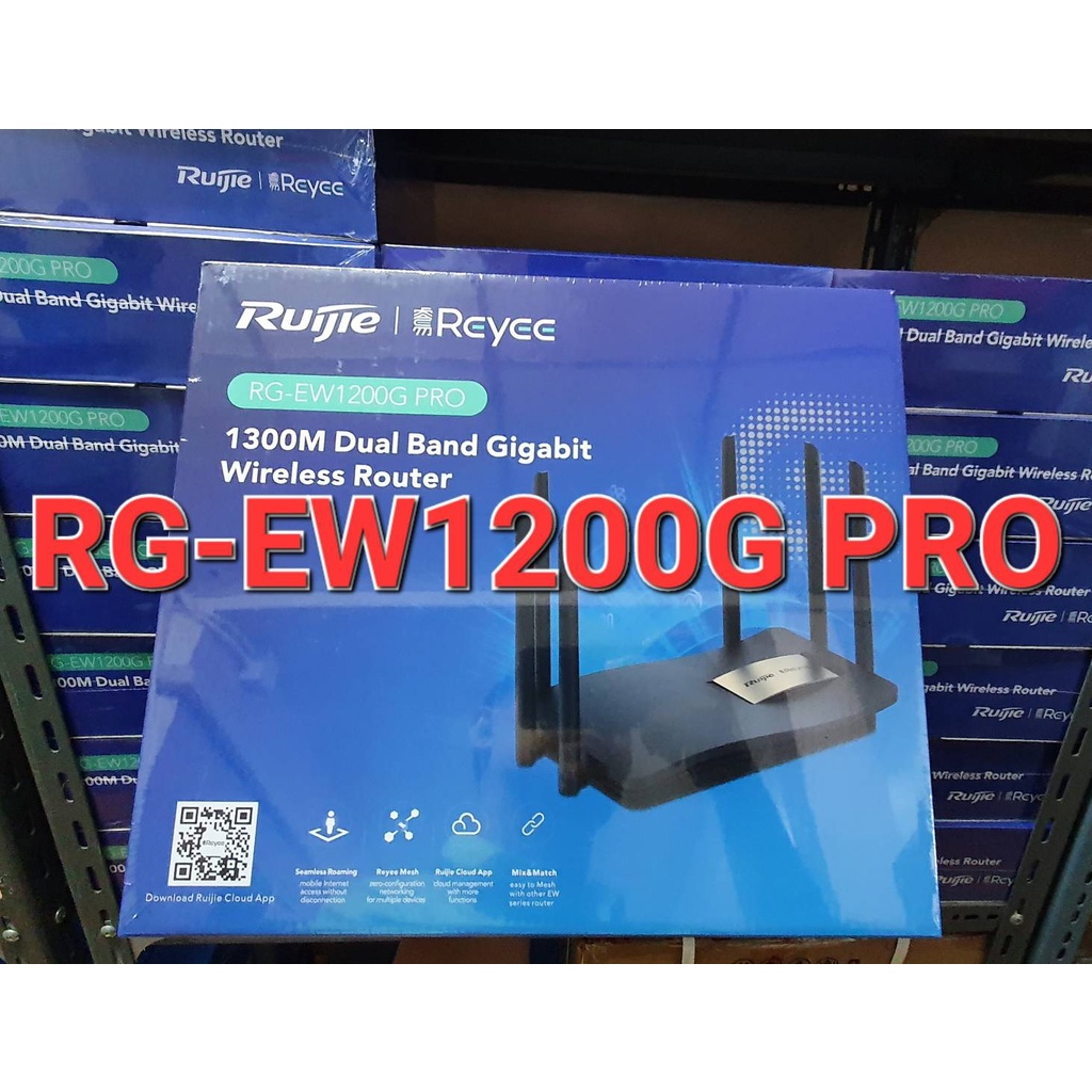 ภาพหน้าปกสินค้าReyee RG-EW1200G PRO 1300M Dual-band Gigabit Wireless Mesh Router 802.11ac Wave2 MU-MIMO เสา 6dBi x 6 WIFI M จากร้าน sysnet.center บน Shopee