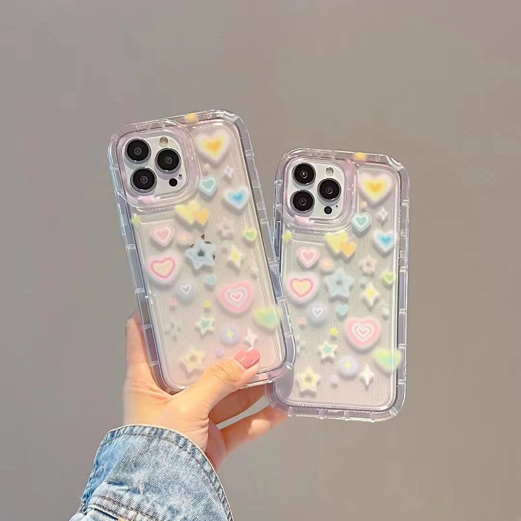 จัดส่งจากไทยภายใน-24-ช-ม-เคสไอโฟน-14-pro-max-13-12-11-เคส-for-เคสไอโฟน11-เบาะลม-รูปหัวใจ-พกง่ายๆ-การป้องกันการตก-case