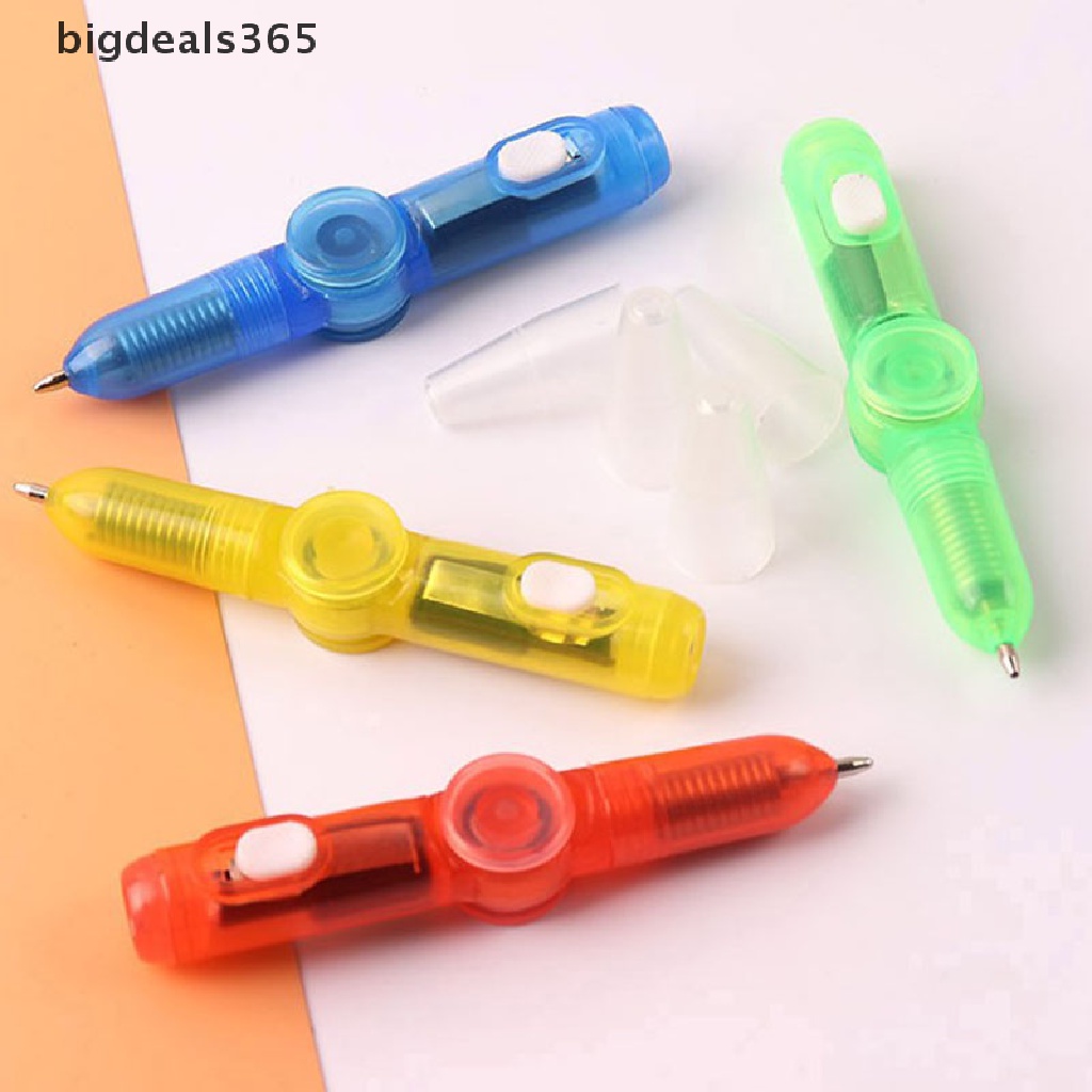 bigdeals365-new-2in1-hand-spinner-led-pen-light-fidget-spin-autism-gyroscope-glow-dark-new-stock