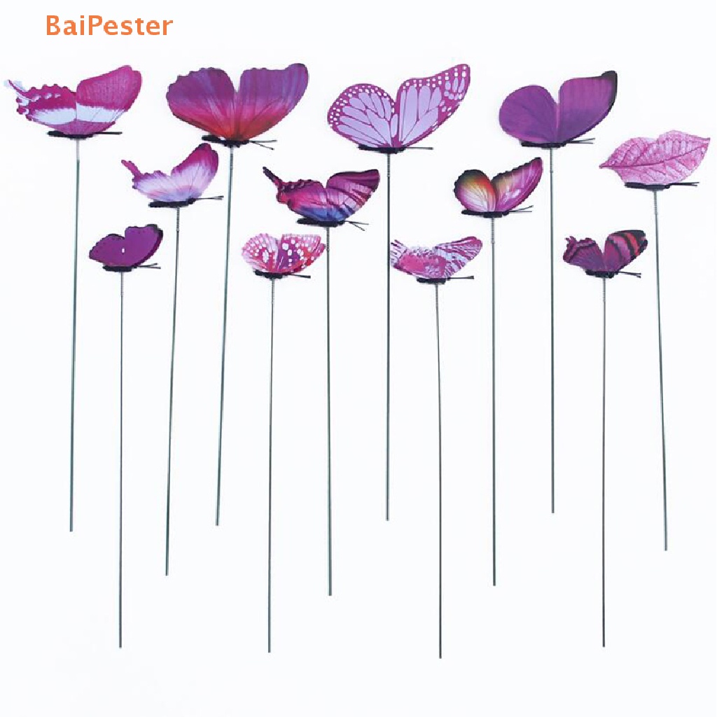 baipester-ผีเสื้อโลหะ-สําหรับตกแต่งสวน-สนามหญ้า-กลางแจ้ง-12-ชิ้น
