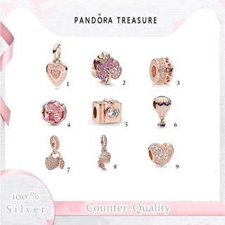 Pandora silver charm silver charm 925 Silver Gold Rose Pink Heart Pendant Hot Air Balloon Maple Leaf Camera Bangel for Bracelet Jewery silver jewelry w1022