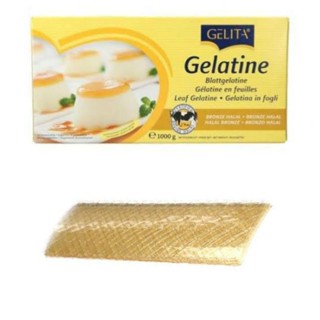 (สินค้าแบ่งขาย) Gelita Gelatin เจลาตินแผ่นใหญ่ แบ่งขาย 10 แผ่น/25 แผ่น