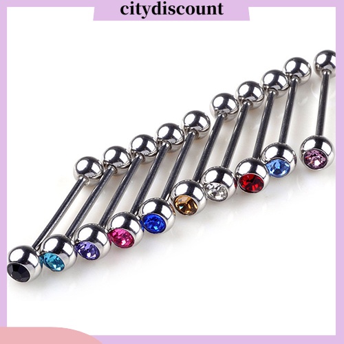 lt-citydiscount-gt-10-ชิ้น-พังก์-ผสม-พลอยเทียม-บอล-บาร์เบล-ลิ้น-บาร์-แหวน-เจาะร่างกาย