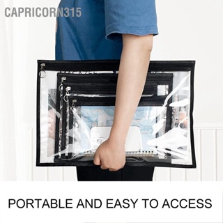 Capricorn315 6pcs Zipper Pouch Travel Portable Transparent Water Resisitant PVC Storage Organizer Bag for Cosmetics S
