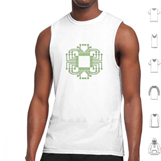 Electric Circuit Board Processor Tank Tops Vest Sleeveless Soldering Computer Electronic Electricity Resistance