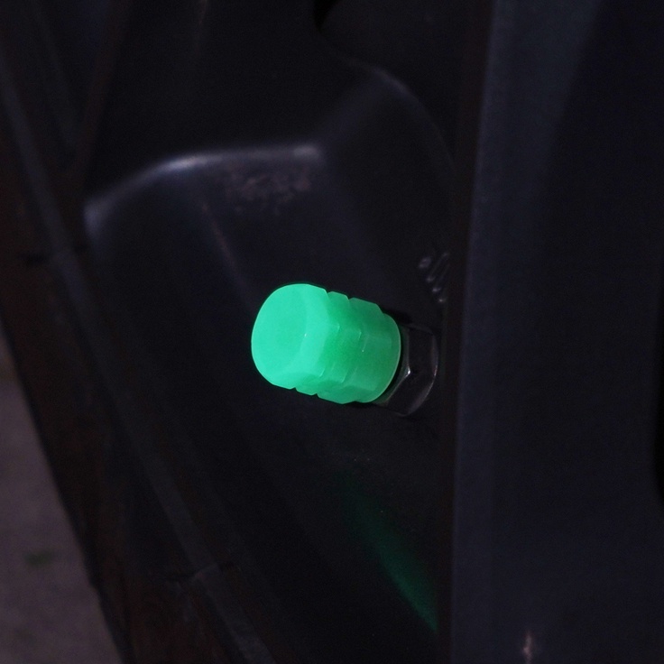 findit-ฝาครอบวาล์วเรืองแสง-สีเขียว-สีฟ้า-สําหรับล้อรถจักรยานยนต์-รถยนต์