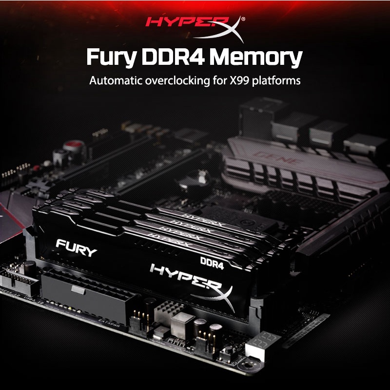 ภาพสินค้าKingston Hyperx Fury RAM DDR4 4GB 8GB 16GB แรม 2133Mhz 2400Mhz 2666Mhz 3200Mhz DIMM PC รักษาหัวใจไว้ 1 ปี จากร้าน omar.th บน Shopee ภาพที่ 7