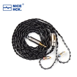 NiceHCK BlackCat Zinc Copper Alloy Oil Soaked HIFI Earphone Upgrade Cable 3.5/2.5/4.4mm MMCX/0.78mm 2Pin N5005 for F1 Dioko Kai D13