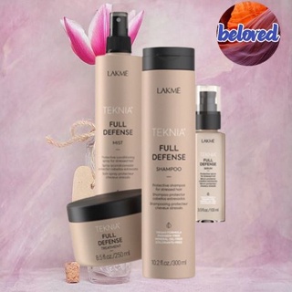 Lakme Teknia Full Defense Shampoo/Treatment/Mist/Serum 100/250/300 ml. สำหรับผมชี้ฟูจัดทรงยาก อ่อนโยนต่อหนังศีรษะ