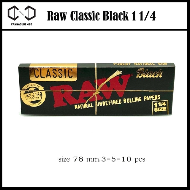 raw-classic-black-size-78mm-แพ็ค-1-3-5-เล่ม