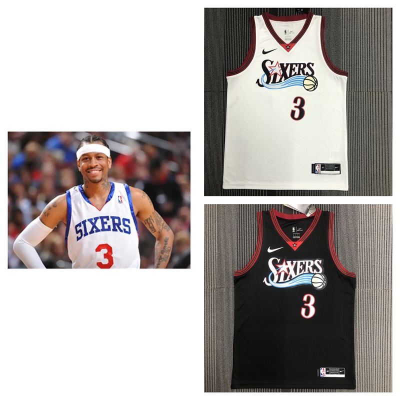 philadelphia-76ers-3-allen-iverson-basketball-jersey-sleeveless-top-เสื้อบาส-เสื้อกีฬาแขนกุดผู้ชาย