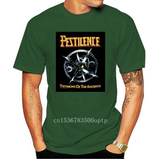 เสื้อยืดน่ารักๆ PESTILENCE คําให้การ en Ancients มหกรรมของยุโรป 1992 tur เสื้อยืด L