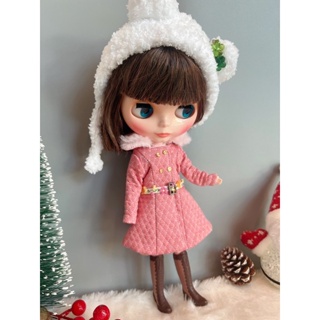 ชุดตุ๊กตาบลายธ์ พร้อมส่ง Handmade dress Winter collection for Blythe 30ซม