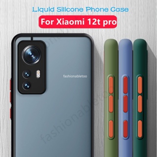 เคสโทรศัพท์มือถือ ซิลิโคนนิ่ม ใส ผิวด้าน กันกระแทก กันรอยเลนส์กล้อง สําหรับ Xiaomi 12t pro 12tpro 12 s 12s pro 12 Lite 12spro 12lite 12x 12sultra