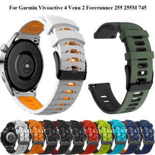 สายนาฬิกาข้อมือ 20 มม. 22 มม. แบบเปลี่ยน สําหรับ Garmin Vivoactive 4 Venu 2 Forerunner 255 255M 745 Galaxy Watch5 4 3 Active2