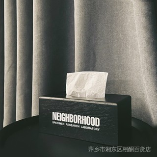 Neighborhood กล่องกระดาษทิชชู่ แบบไม้ สไตล์เรโทร เรียบง่าย สร้างสรรค์ สําหรับตกแต่งบ้าน ห้องนั่งเล่น